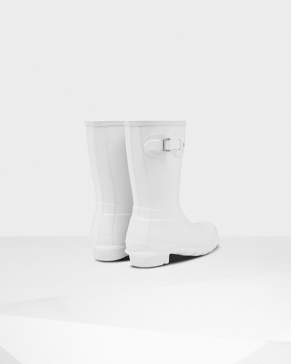 Botas de Lluvia Cortas Hunter Mujer - Original - Blancos - BAGMPCQ-75